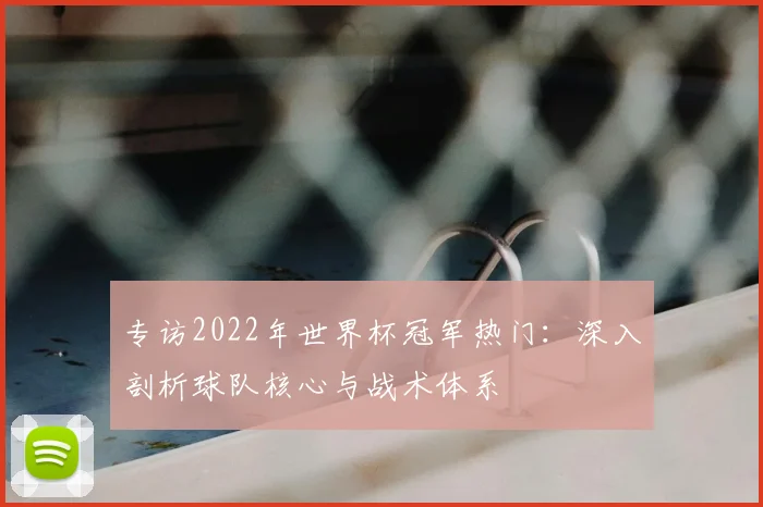 专访2022年世界杯冠军热门：深入剖析球队核心与战术体系